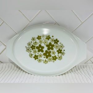 Vintage Pyrex Crazy Daisy Oval Casserole Replacement Lid # 945-C 30